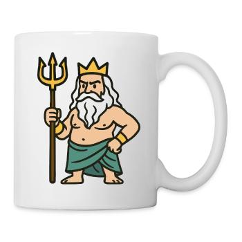 Poséidon Bande dessinée - Mug blanc - blanc - Droite