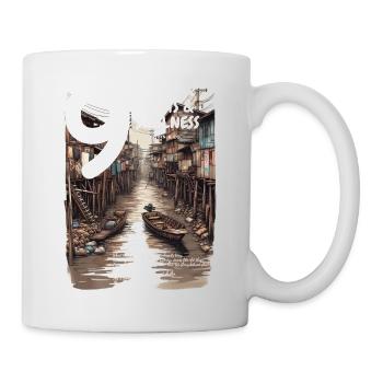 Canal Code Capuche sur pilotis Deep Khlong Streetwear - Mug blanc - blanc - Droite