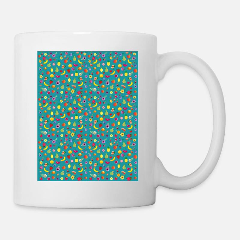 Frühling und Sommer All-Over-Print. - Tasse - Weiß