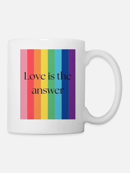 Love is the answer - Tasse - Weiß