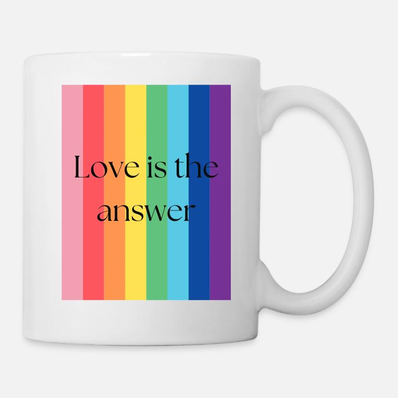 Love is the answer - Tasse - Weiß