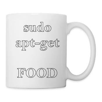sudo apt-get ESSEN - Tasse - Weiß - Rechts
