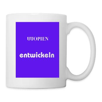 utopien entwickeln - Mug blanc - blanc - Droite