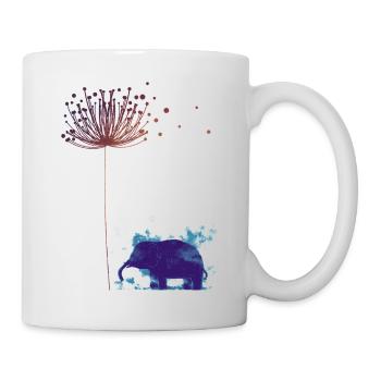 Dandelion Dream: Blue Elephant - Mug - white - Right