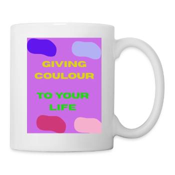 giving colour to your life - Mug blanc - blanc - Droite
