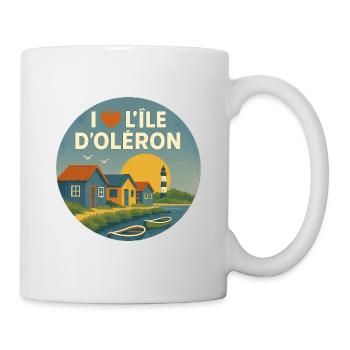 I love the Ile d'Oléron - Mug - white - Right