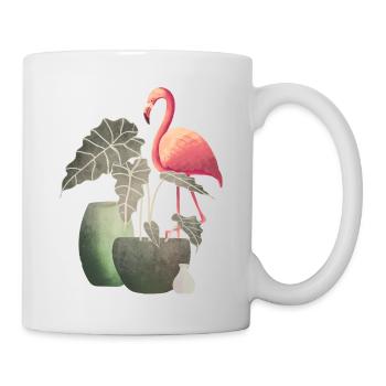 Flamingo - Tasse - Weiß - Rechts