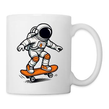 Astronaut Skateboard 1 - Mug - white - Right