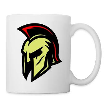 Gladiator Helmet Sparta - Mug - white - Right