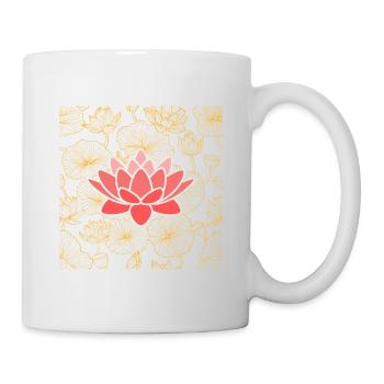 Lotus in Leichtigkeit - stille Kraft sichtbar - Tasse - Weiß - Rechts