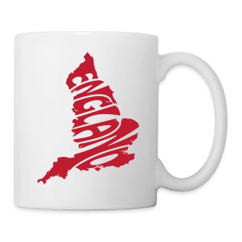 Carte rouge de l’Angleterre - Mug blanc - blanc - Droite