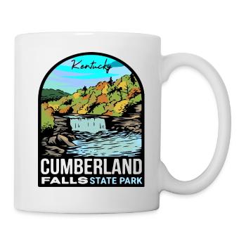 Autumn at Cumberland Falls - Kentucky Nature Desig - Mug - white - Right