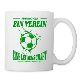 Hannover Fußball Spruch Geschenk - Tasse - Weiß - Rechts