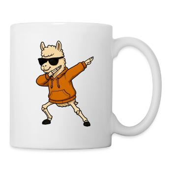 Halloween dabbing llama gift - Mug - white - Right