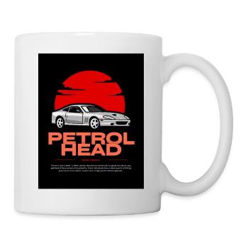 Petrol Head Sportwagen Retro Vintage Classic Race - Tasse - Weiß - Rechts