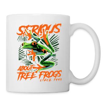 S’intéresse sérieusement aux rainettes aux yeux rouges depuis 1941 - Mug blanc - blanc - Droite