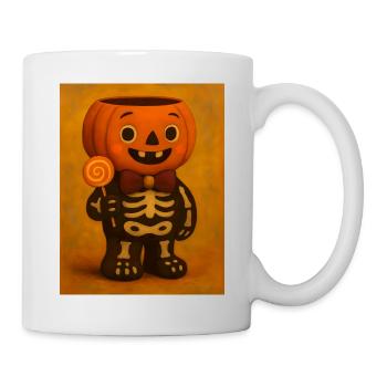 Cadeau de costume effrayant de citrouille d’Halloween - Mug blanc - blanc - Droite