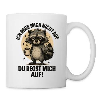 Nerve Not Raccoon Saying - Mug - white - Right