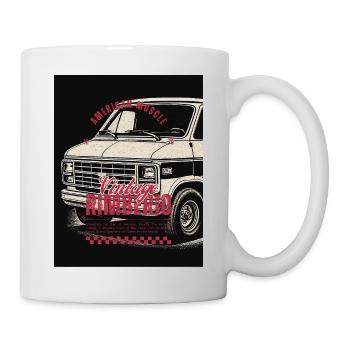 Vintage Rimbiero American Muscle Design - Tasse - Weiß - Rechts