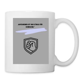 Motivierender Schutzsymbol Druck - Tasse - Weiß - Rechts