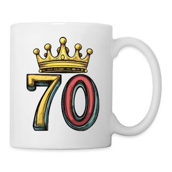 70 Number Crown - Mug - white - Right