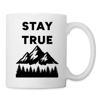 Bleib treu - Spike - Tasse - Weiß - Rechts