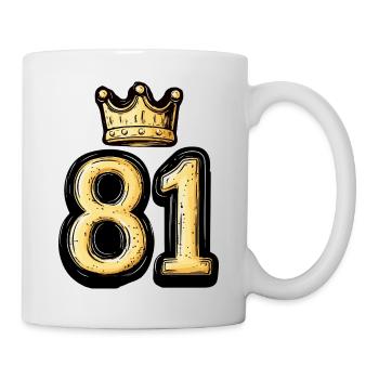 81 Number Krone - Mug - white - Right