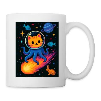 Cosmic Cat Octopus Adventure - Mug - white - Right