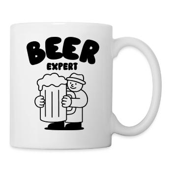Beer Expert Shirt Party Graphic Tee Bier Experte - Tasse - Weiß - Rechts