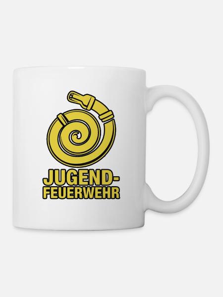 Jeunes sapeurs-pompiers – Cadeau pour les jeunes - Mug blanc - blanc