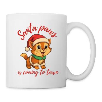 Santa Paws kommt - Tasse - Weiß - Rechts