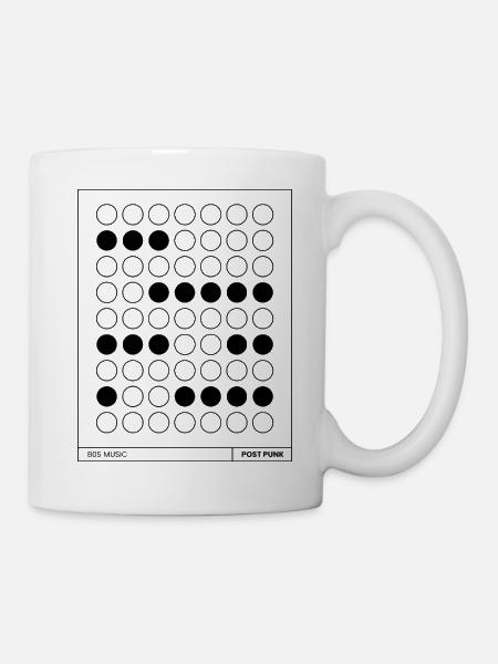 Post-Punk-Musikplakat. - Tasse - Weiß