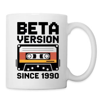 Retro Kassette Druckdesign - Tasse - Weiß - Rechts