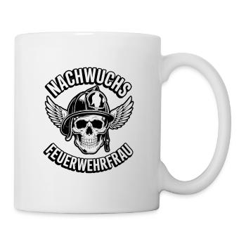 Jeune pompier avec casque et ailes - Mug blanc - blanc - Droite