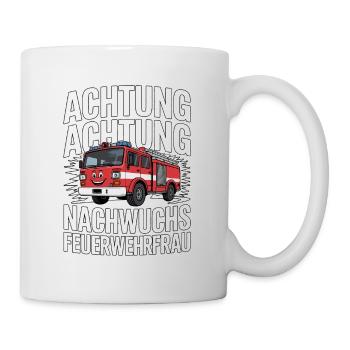 Attention! Jeunes pompiers - Mug blanc - blanc - Droite