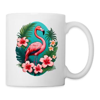 Flamingo - Tasse - Weiß - Rechts