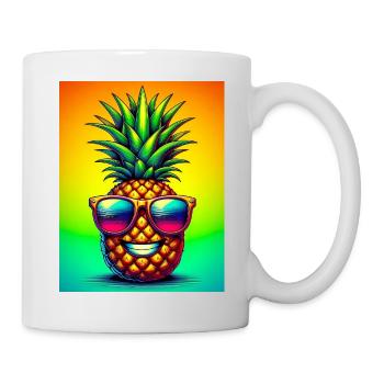 Ananas - Mug blanc - blanc - Droite
