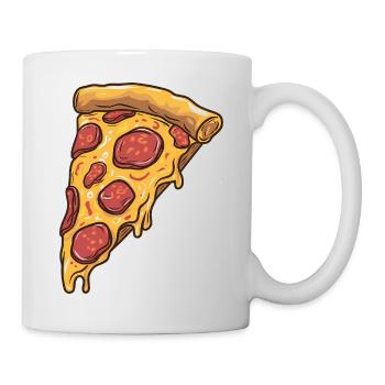 Amateur de pizzas - Mug blanc - blanc - Droite