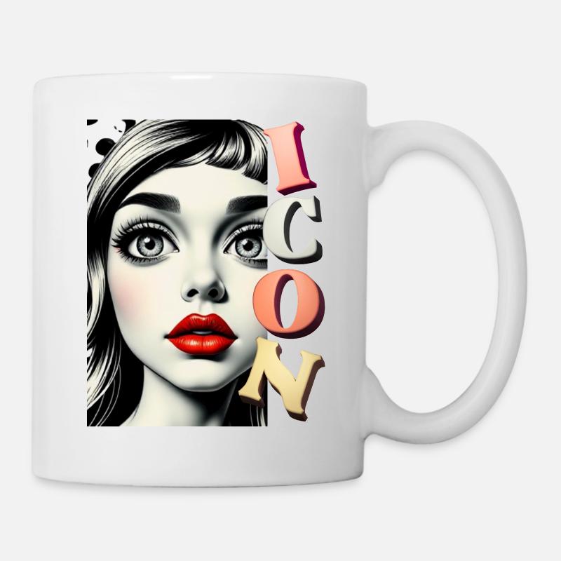 Icône - Mug blanc - blanc