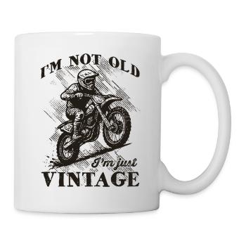 Vintage Motocross – I'm Not Old, I'm Just Vintage - Mug - white - Right