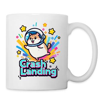 🐹 Hamster Astronaut Zwangslandung 2 - Tasse - Weiß - Rechts
