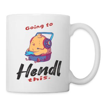 Chick with gaming accessories - Mug - white - Right