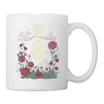 Ghost and roses - Mug - white - Right