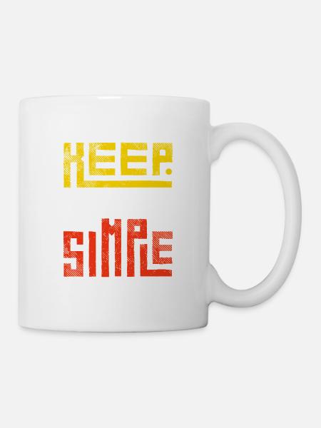 Positive Message: Keep it Simple - Mug - white