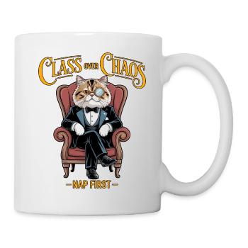 Klasse über Chaos Aristocat - Tasse - Weiß - Rechts