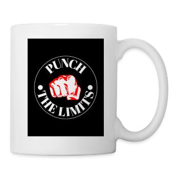 Punch the Limits Emblem - Tasse - Weiß - Rechts