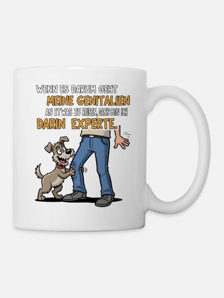 Reib-Experte Hund - Tasse - Weiß