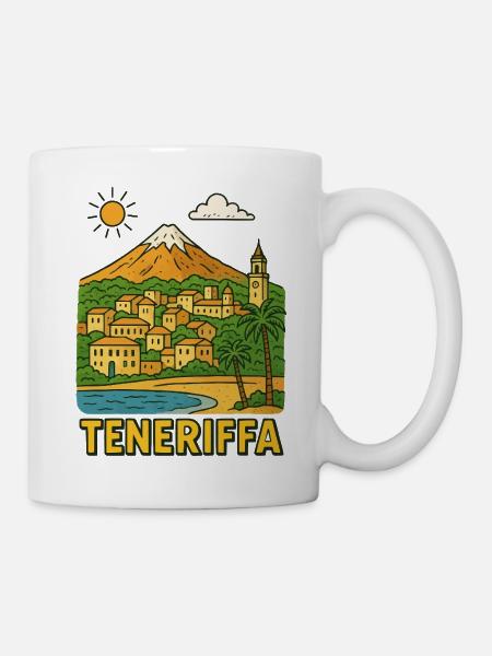 teneriffa - Tasse - Weiß