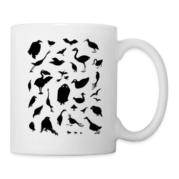Vögel - Tasse - Weiß - Rechts