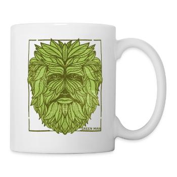 Mystisches Baumgesicht-Design - Tasse - Weiß - Rechts